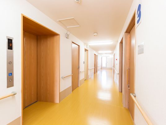 清潔な廊下とエレベーター