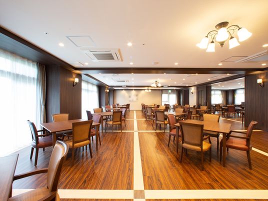 広々とした食堂