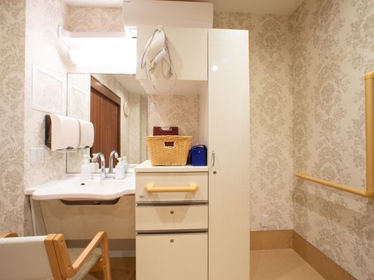 ゆとりのある洗面台