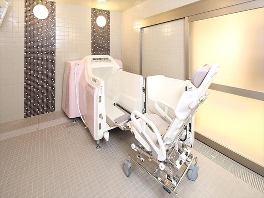 清潔感のある浴室の構え