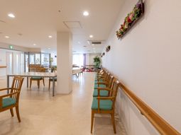 清潔で明るい廊下空間