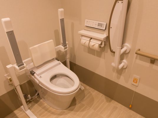 バリアフリー設計のトイレ