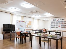 明るい共有スペース
