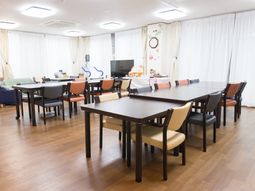 共有スペースでの生活風景