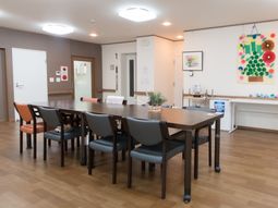 明るい共有スペース