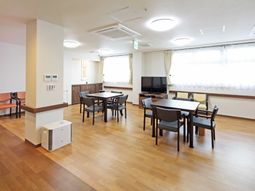 明るい共用スペース