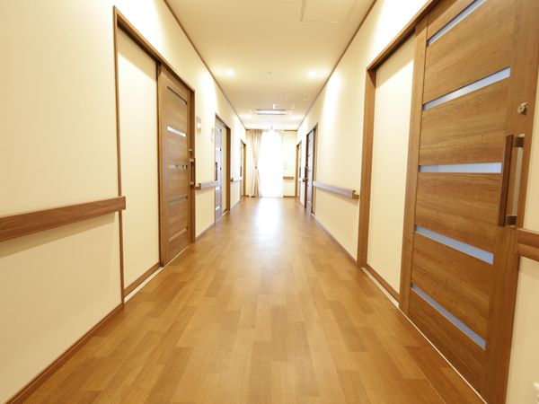 温かみのある廊下