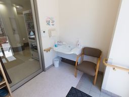 エントランスの手洗いコーナー