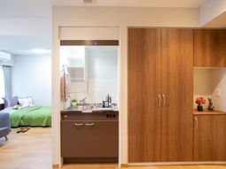 清潔感ある居室の一角