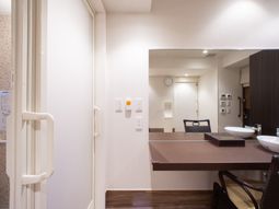 洗面台付き居室のインテリア