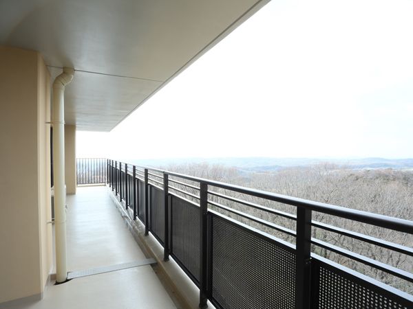 広々バルコニーと景色