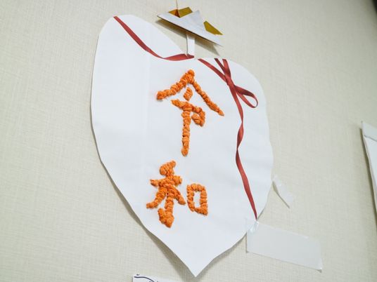 壁掛けの手作り飾り