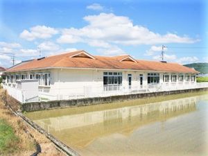 明るい外観の建物