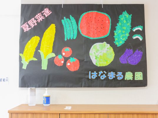 手作り掲示物壁掛け
