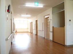 明るい廊下の様子