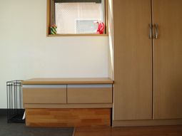 整然とした居室の一角