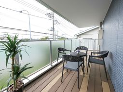 清潔なテラスの様子