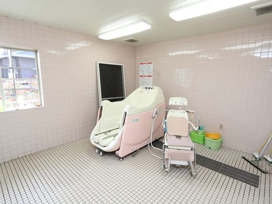 清潔な浴室設備