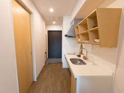 清潔な洗面台とキッチン