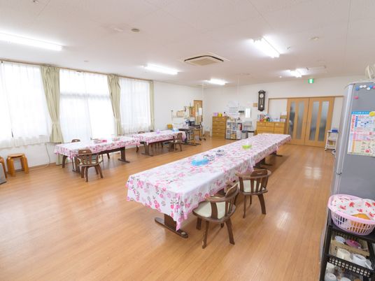 広々とした食堂