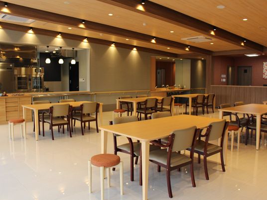 清潔な食堂の風景