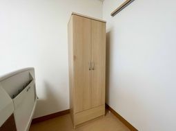 コンパクトな収納の居室