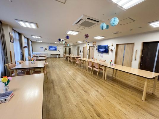 広々とした食堂