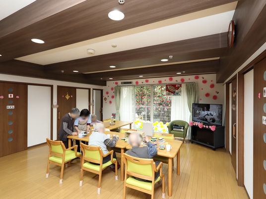 活動の様子が見える居室