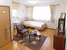 明るい個室の様子