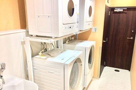 整備されたランドリー設備