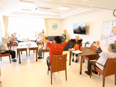 健康体操を支援する食堂