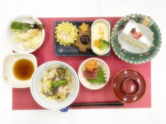 栄養満点の食事例
