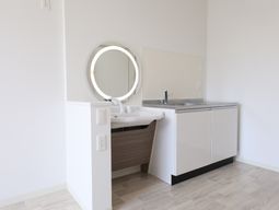 清潔な洗面台のある空間