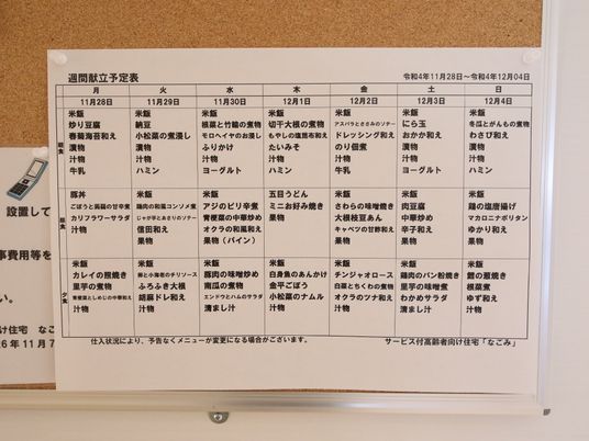 スタッフ募集の掲示