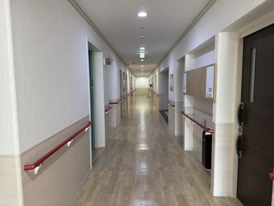 安全性が考慮された廊下