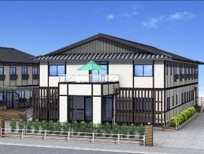 スタイリッシュな建物の外観