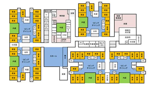 施設の設計図