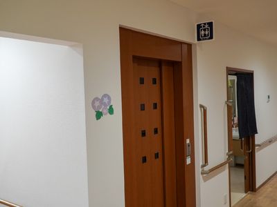 清潔な施設の廊下と扉