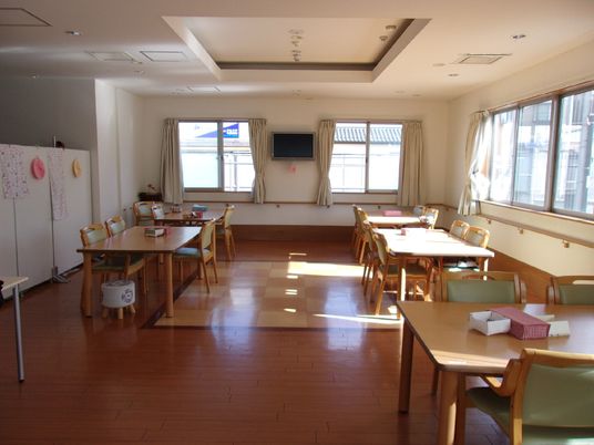 広々とした食堂の様子
