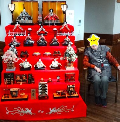 人形と人物の展示