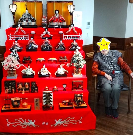人形と人物の展示
