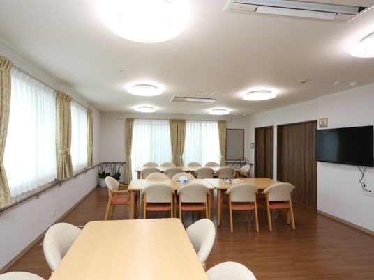 ゆったりとした職員室内