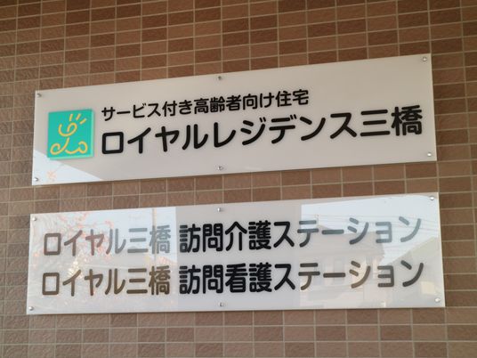 明確な役割の看板