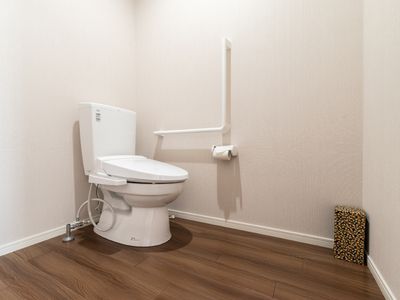 サポート充実のトイレ設備