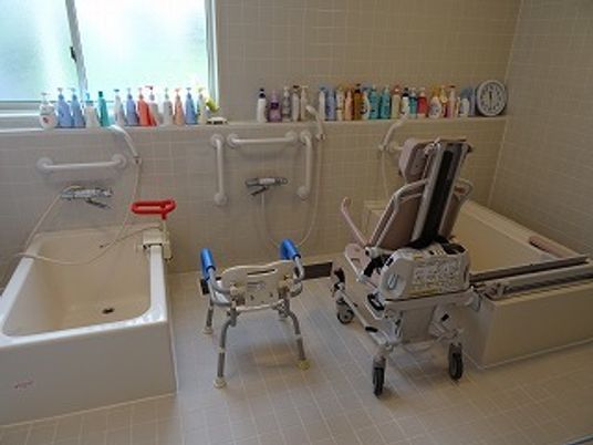 サポート充実の浴室設備