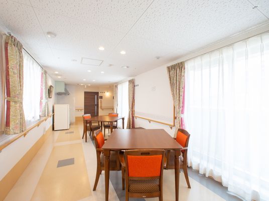 スタッフが使う食堂の風景
