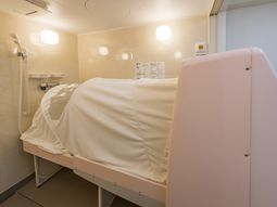 清潔な設備の浴室