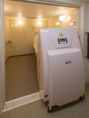 最新設備の特殊浴槽
