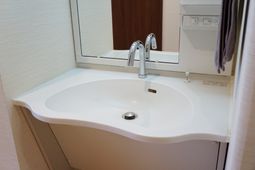 洗面台のアップ