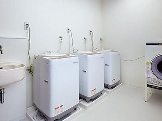 清潔な洗濯スペース